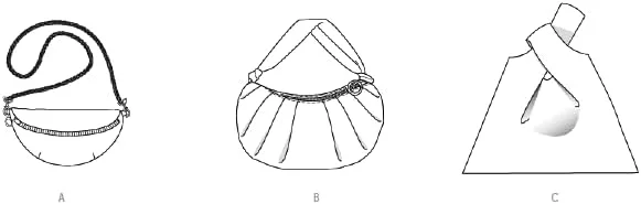 الگوی خیاطی کیف های مینیاتوری Burda Style X05675BURDA، کد طراحی B5675، سایز واحد