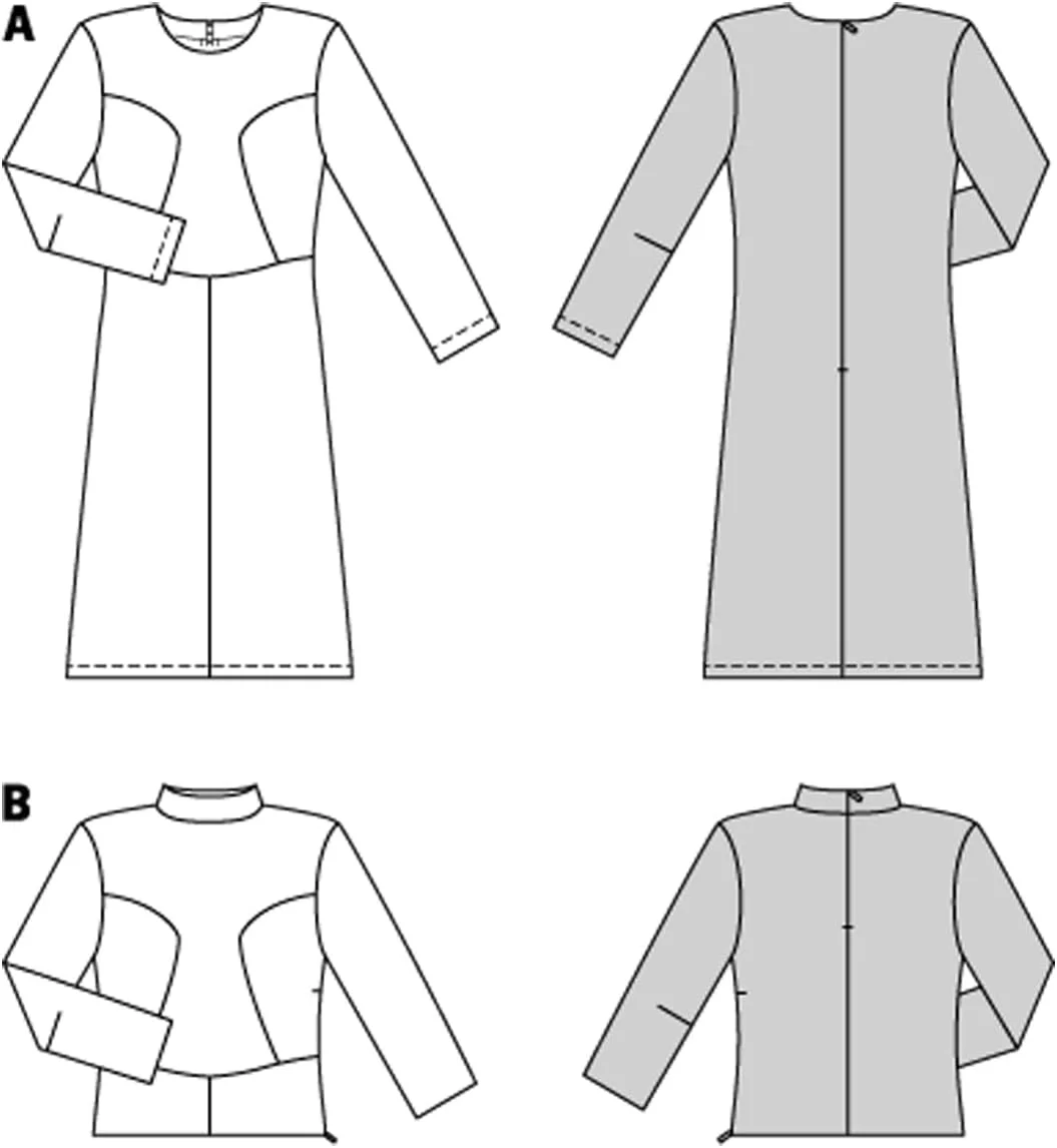 الگوی خیاطی زنانه Burda Style #5677، مناسب برای دوخت پیراهن و بلوز با درزهای زیبا، سایزهای 36 تا 48