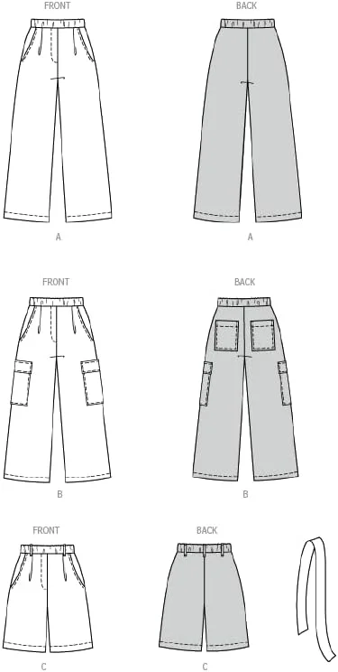 الگوی خیاطی Burda Style X05707BURDA برای شلوار لیوسل زنانه، شلوار ویسکوز و شلوار جین مارلین، کد طراحی B5707، سایزهای 8-18 (34-44)، دوخت آسان