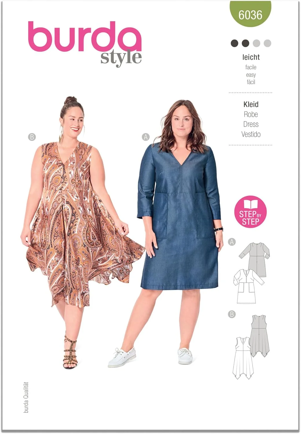 الگوی خیاطی Burda Style B6036 - لباس زنانه