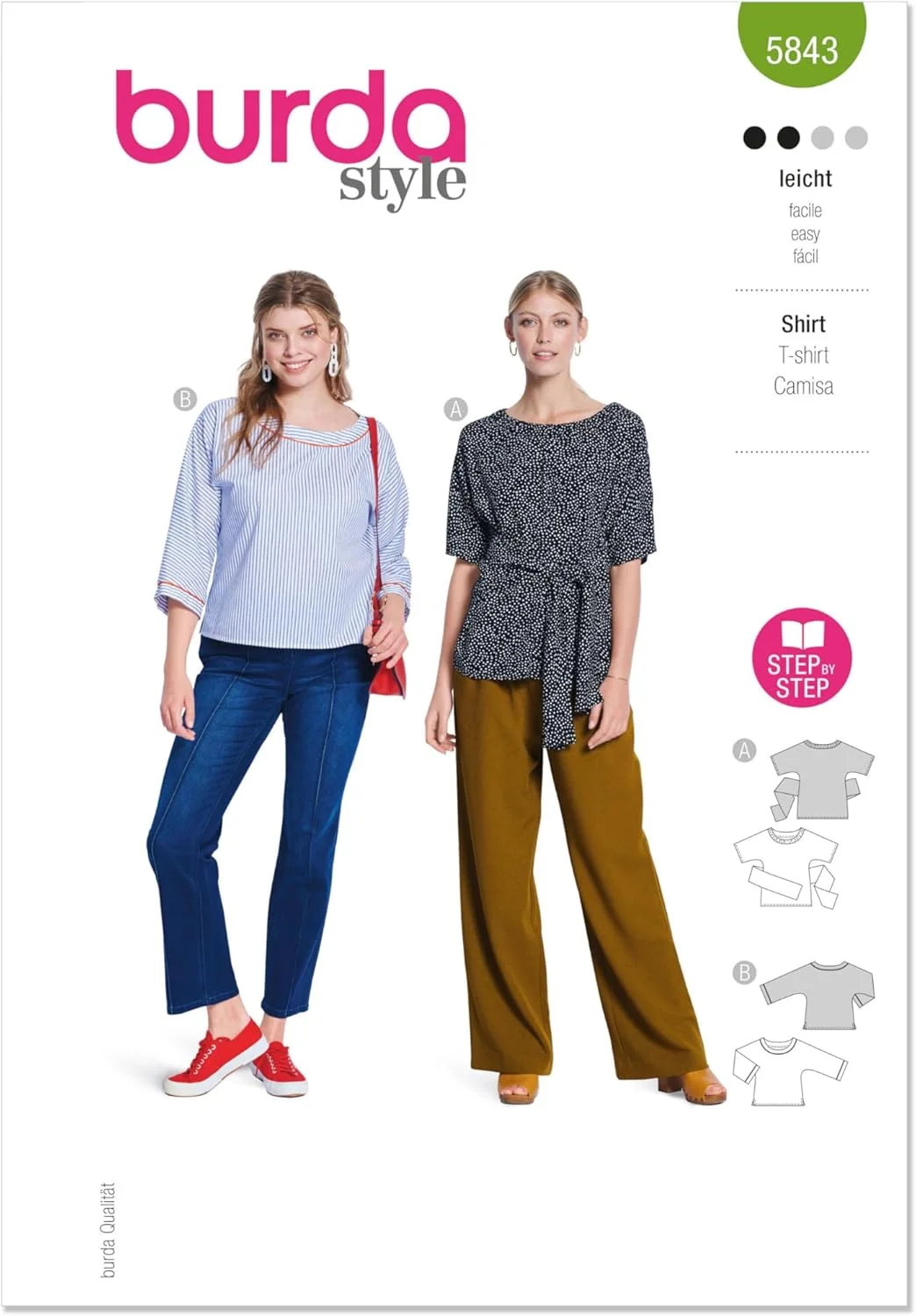 الگوی خیاطی بردا استایل B5843 برای شومیز زنانه