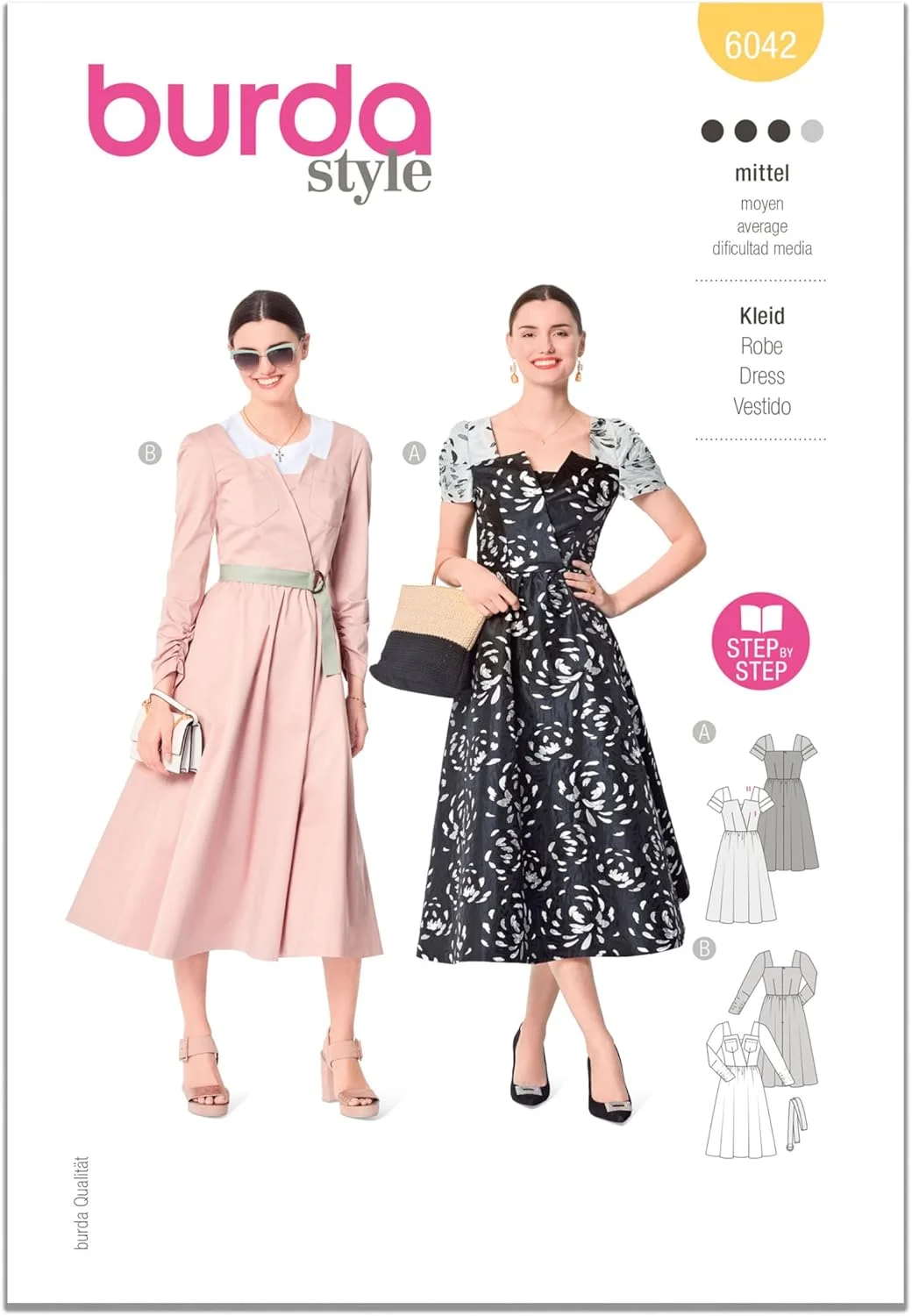 الگوی خیاطی بوردا استایل B6042 - لباس زنانه