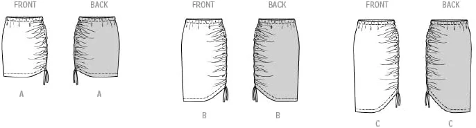 الگوی خیاطی دامن زنانه Burda Style B5811