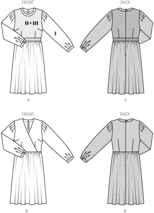 الگوی خیاطی Burda Style B5784 - لباس زنانه