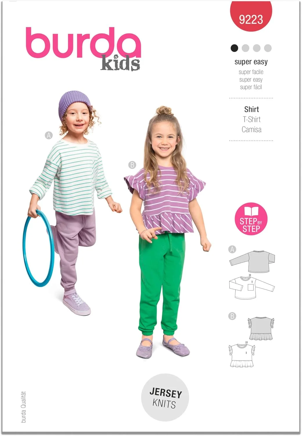 الگوی خیاطی Burda Style B9223 تاپ بچگانه