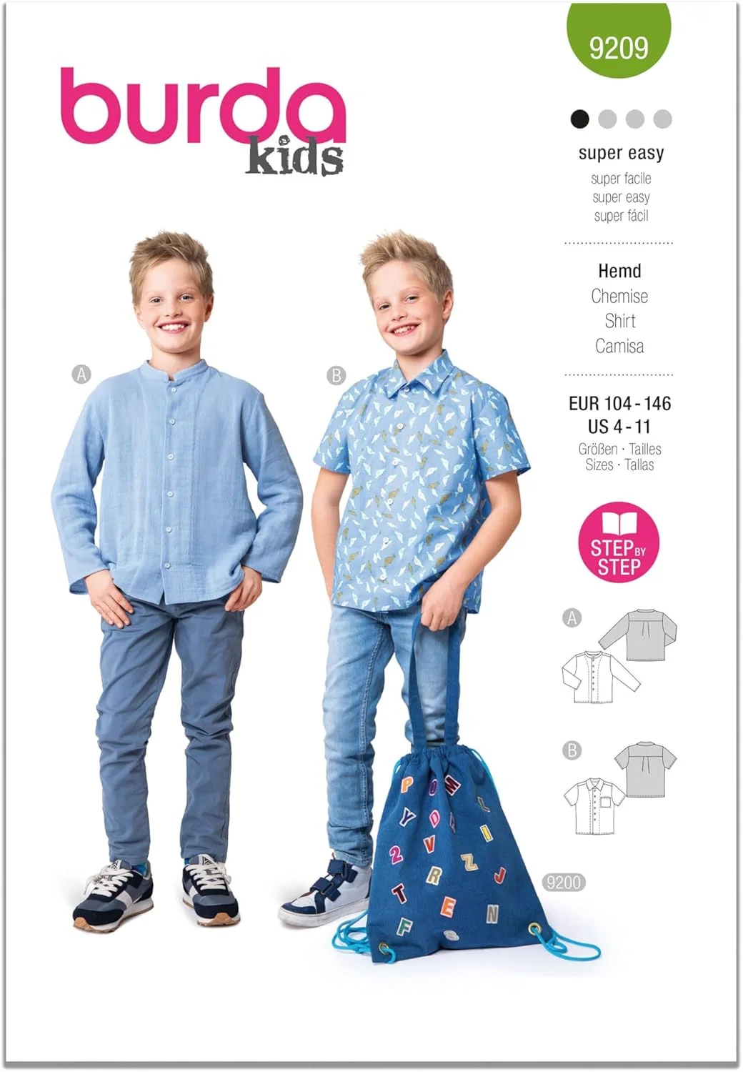 الگوی خیاطی پیراهن بچه گانه Burda Style B9209
