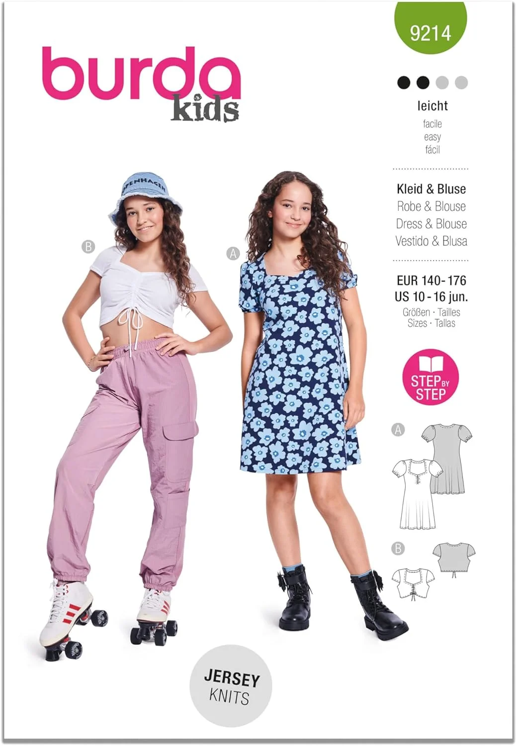 الگوی خیاطی Burda Style B9214 لباس و پیراهن بچگانه