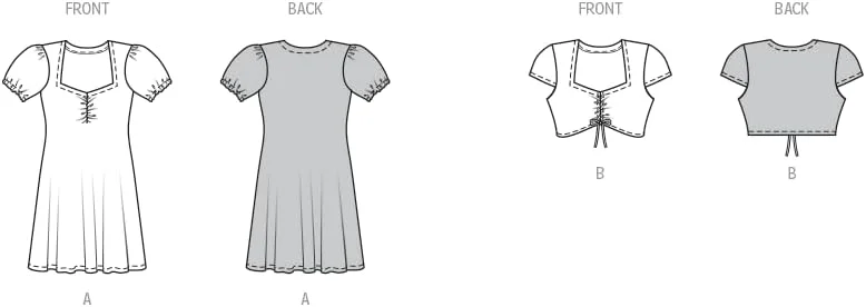 الگوی خیاطی Burda Style B9214 لباس و پیراهن بچگانه