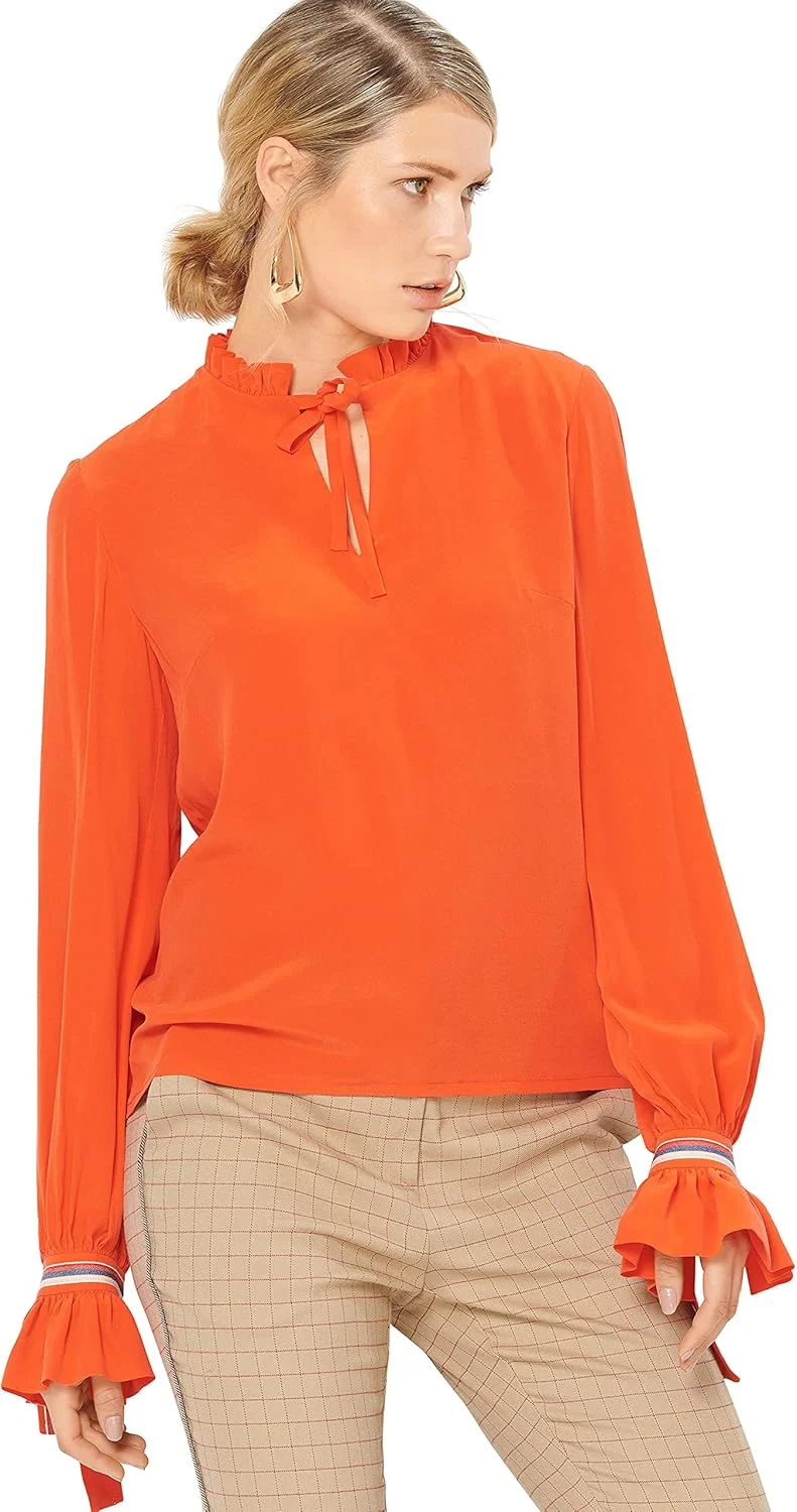 الگوی خیاطی بلوز آستین بلند زنانه Burda Style، کد 6146، سایزهای 36-46، چند رنگ