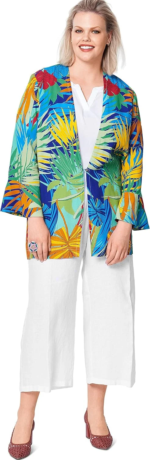 الگوی خیاطی آسان ژاکت بلوز زنانه Burda Style، کد 6107، سایز 46 تا 56، چند رنگ الگوی خیاطی آسان ژاکت بلوز زنانه Burda Style، کد 6107، سایز 46 تا 56، چند رنگ