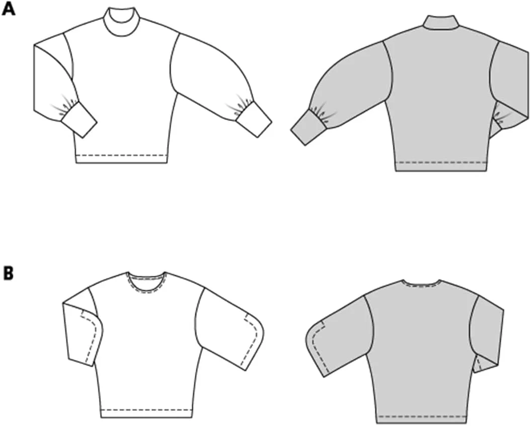 الگوی خیاطی بوردا استایل شماره 5716، بلوز زنانه سایز 36-46