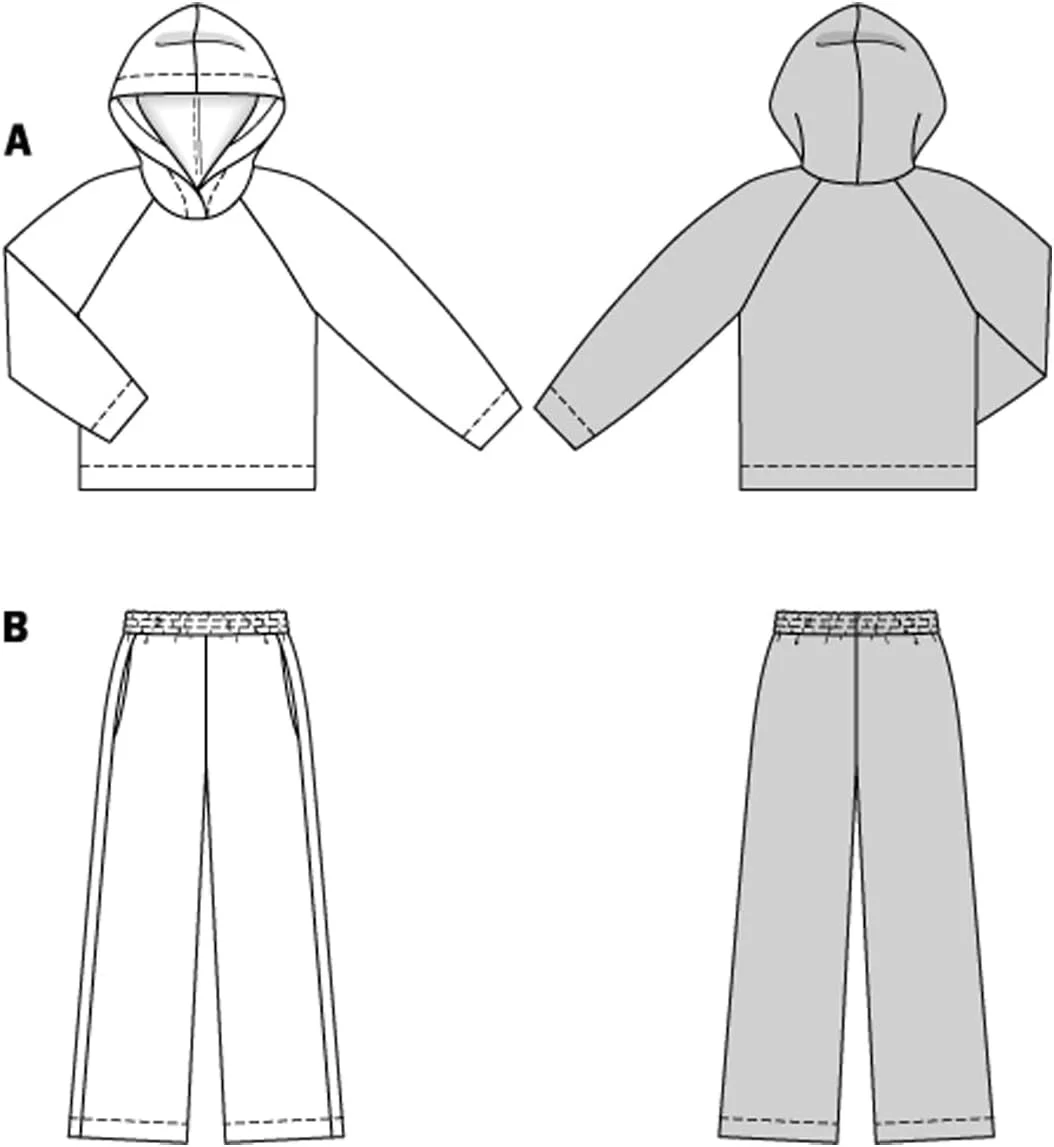 الگوی خیاطی آسان بوردا شماره 5694 ست لباس راحتی زنانه سایز 36-48