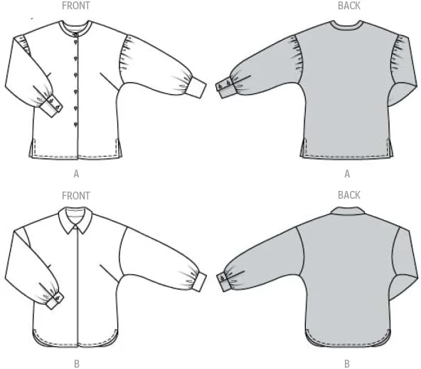 الگوی خیاطی بردا استایل B5775 بلوز زنانه
