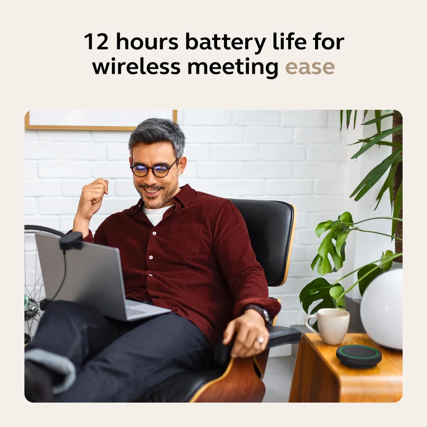 اسپیکرفون بلوتوثی بی سیم Jabra Speak2 55 (نسخه 2025) - اسپیکر قابل حمل با 4 میکروفون حذف نویز - دارای گواهینامه Microsoft Teams - خاکستری تیره اسپیکرفون بلوتوثی بی سیم Jabra Speak2 55 (نسخه 2025) - اسپیکر قابل حمل با 4 میکروفون حذف نویز - دارای گواهینامه Microsoft Teams - خاکستری تیره