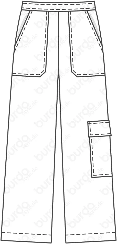 الگوی خیاطی بردا 6250 - شلوار [زنانه 6-16] برای خیاطی، ایده آل برای مبتدیان [L2]