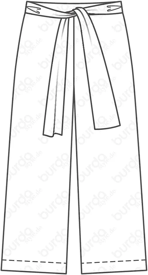 الگوی خیاطی بردا 6250 - شلوار [زنانه 6-16] برای خیاطی، ایده آل برای مبتدیان [L2]