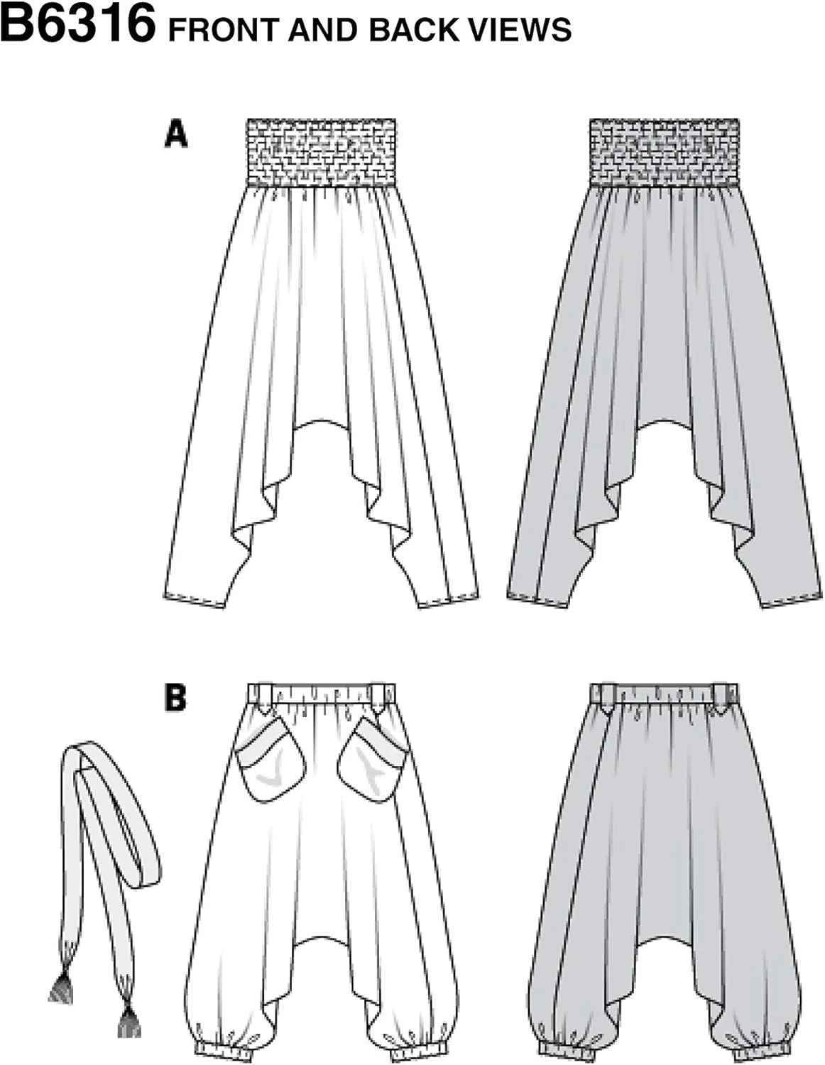 الگوی خیاطی بردا استایل 6316 - شلوار راحتی زنانه، A(6-8-10-12-14-16-18-20) الگوی خیاطی بردا استایل 6316 - شلوار راحتی زنانه، A(6-8-10-12-14-16-18-20)