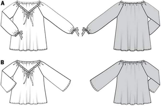 الگوی خیاطی زنانه Burda 6227، تونیک سایزهای 36 تا 46