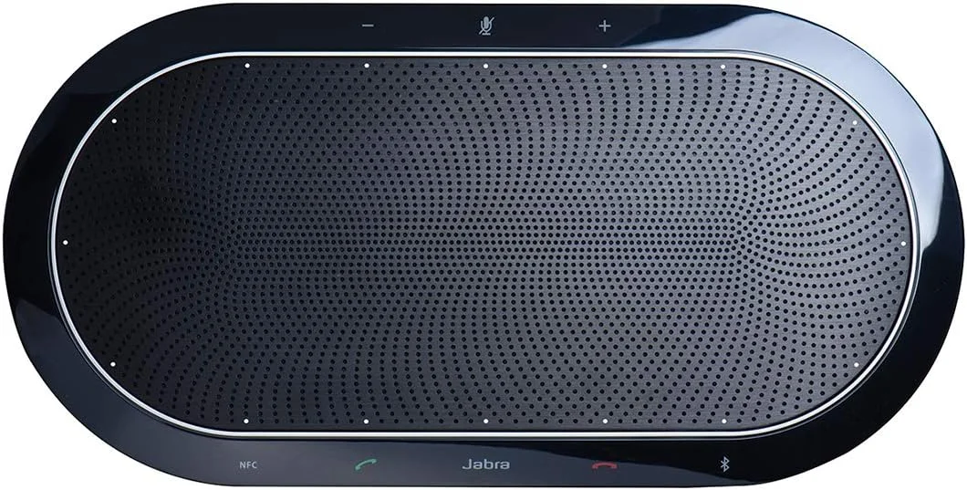 اسپیکرفون بلوتوث بی سیم Jabra Speak 810 MS - اسپیکر کنفرانس قابل حمل با صدای عالی برای تماس های کنفرانسی بزرگتر، راه اندازی سریع - دارای گواهی Microsoft Teams