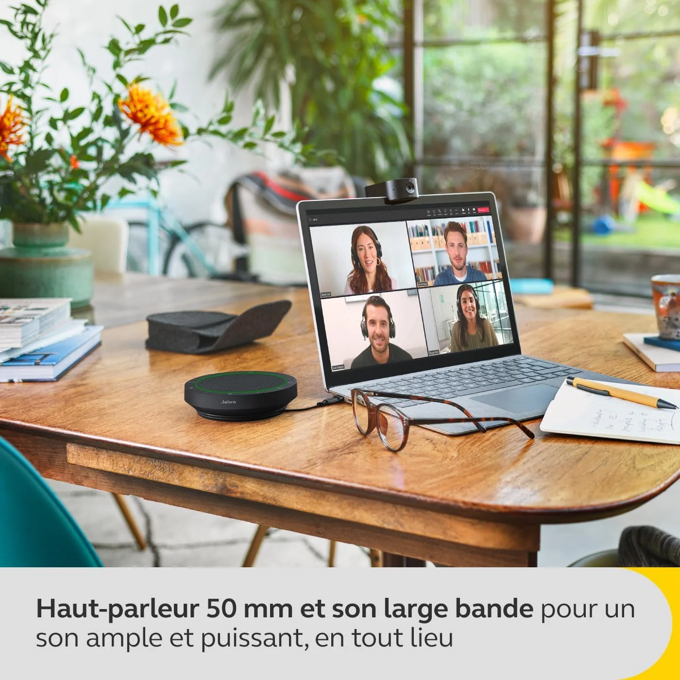 اسپیکرفون بلوتوث بی سیم Jabra Speak2 55 با 4 میکروفون حذف نویز، بلندگوی 50 میلی متری فول رنج، صدای باند پهن، جمع و جور و قابل حمل - دارای گواهینامه MS Teams، سازگار با سایر پلتفرم ها - خاکستری تیره اسپیکرفون بلوتوث بی سیم Jabra Speak2 55 با 4 میکروفون حذف نویز، بلندگوی 50 میلی متری فول رنج، صدای باند پهن، جمع و جور و قابل حمل - دارای گواهینامه MS Teams، سازگار با سایر پلتفرم ها - خاکستری تیره