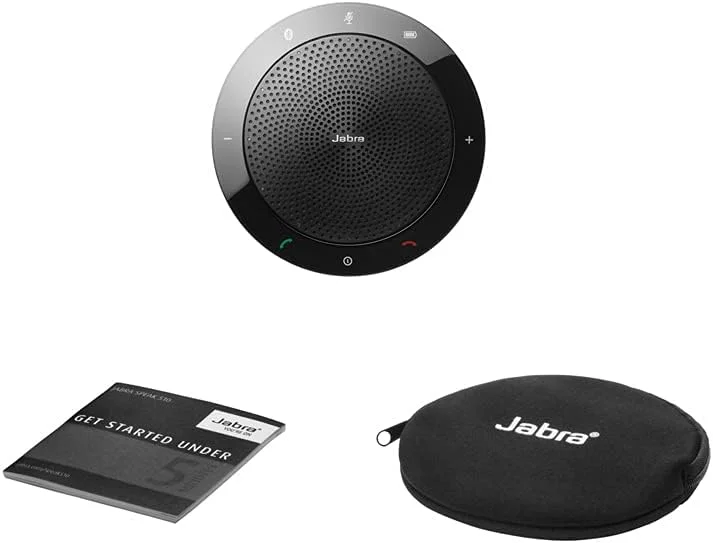 اسپیکر فون جبرا Speak 510+ - اسپیکر کنفرانس قابل حمل دارای گواهینامه Microsoft با آداپتور بلوتوث و USB - اتصال به لپ تاپ، تلفن های هوشمند و تبلت، مشکی اسپیکر فون جبرا Speak 510+ - اسپیکر کنفرانس قابل حمل دارای گواهینامه Microsoft با آداپتور بلوتوث و USB - اتصال به لپ تاپ، تلفن های هوشمند و تبلت، مشکی