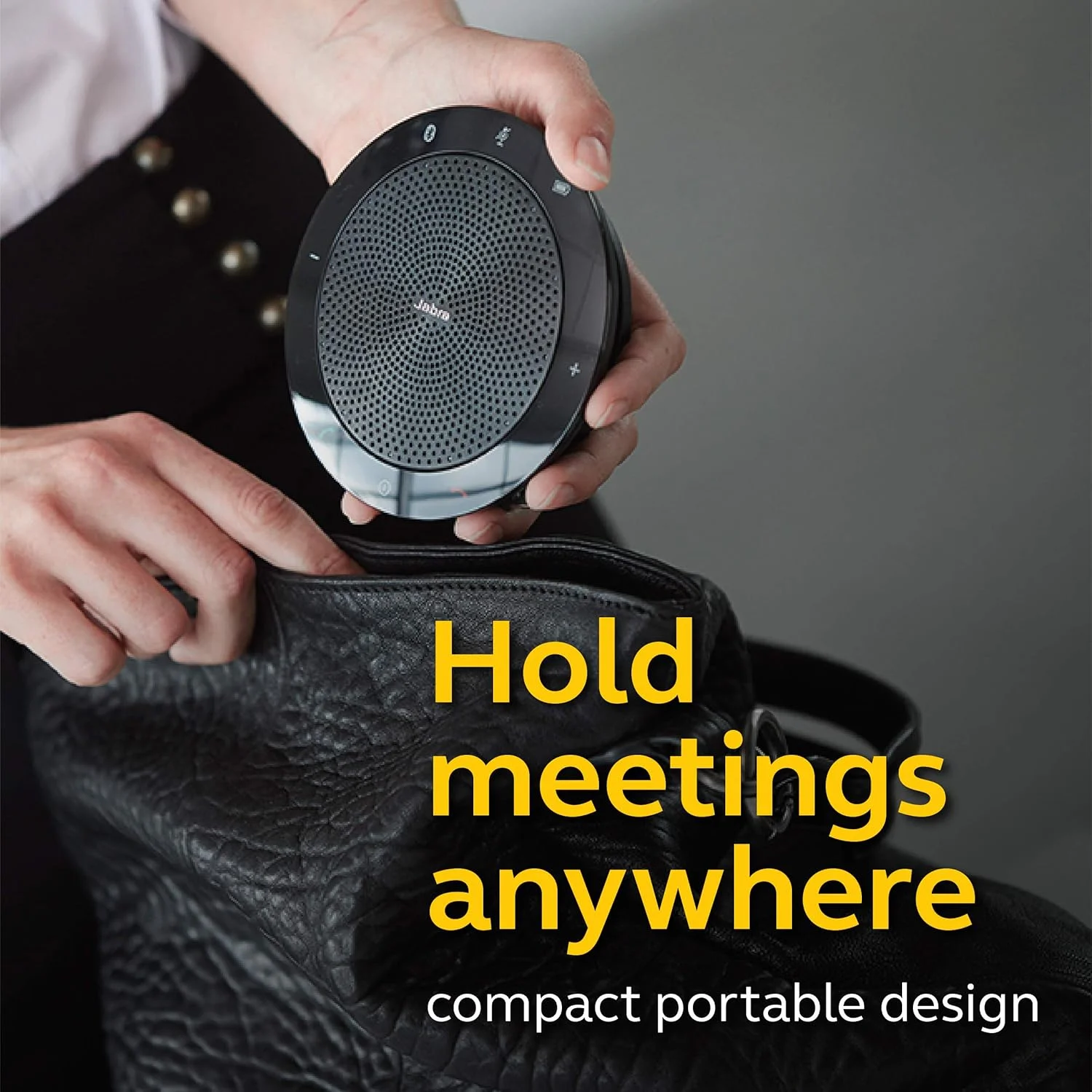 اسپیکر تلفنی Jabra Speak 510 - اسپیکر کنفرانس بلوتوثی قابل حمل دارای گواهینامه Microsoft با USB - اتصال به لپ تاپ، تلفن های هوشمند و تبلت ها، مشکی اسپیکر تلفنی Jabra Speak 510 - اسپیکر کنفرانس بلوتوثی قابل حمل دارای گواهینامه Microsoft با USB - اتصال به لپ تاپ، تلفن های هوشمند و تبلت ها، مشکی