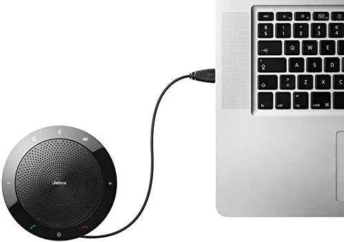 اسپیکرفون بلوتوث و USB قابل حمل جبرا Speak 510 UC، نصب آسان، اسپیکر قابل حمل برای برگزاری جلسات در هر مکان با کیفیت صدای عالی (510 7510-209) اسپیکرفون بلوتوث و USB قابل حمل جبرا Speak 510 UC، نصب آسان، اسپیکر قابل حمل برای برگزاری جلسات در هر مکان با کیفیت صدای عالی (510 7510-209)