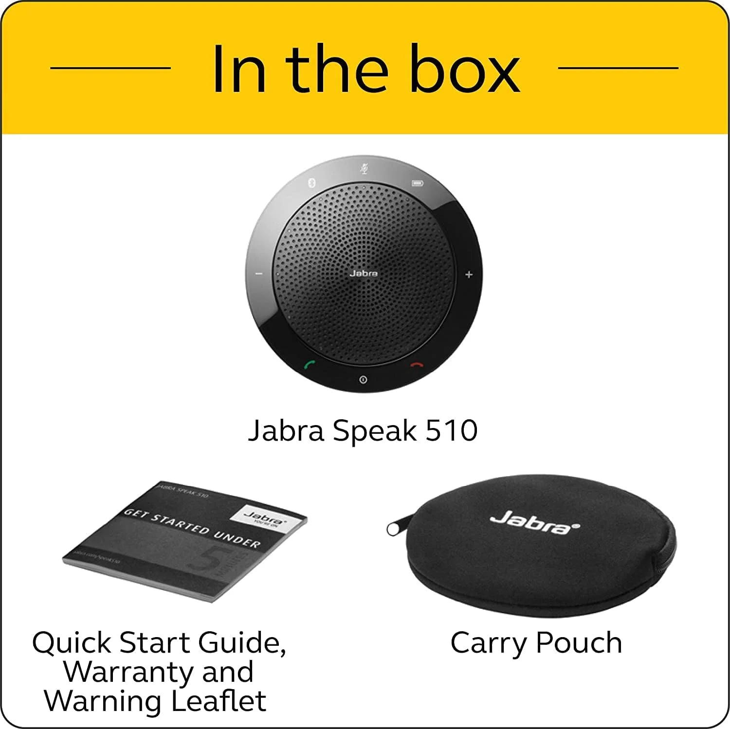 اسپیکرفون بلوتوث و USB قابل حمل جبرا Speak 510 UC، نصب آسان، اسپیکر قابل حمل برای برگزاری جلسات در هر مکان با کیفیت صدای عالی (510 7510-209) اسپیکرفون بلوتوث و USB قابل حمل جبرا Speak 510 UC، نصب آسان، اسپیکر قابل حمل برای برگزاری جلسات در هر مکان با کیفیت صدای عالی (510 7510-209)
