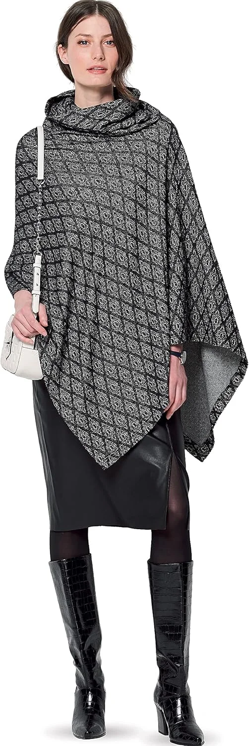 الگوی خیاطی کیت شنل مستطیلی زنانه Burda Style، کد 6175، سایزهای 8-18، چند رنگ الگوی خیاطی کیت شنل مستطیلی زنانه Burda Style، کد 6175، سایزهای 8-18، چند رنگ