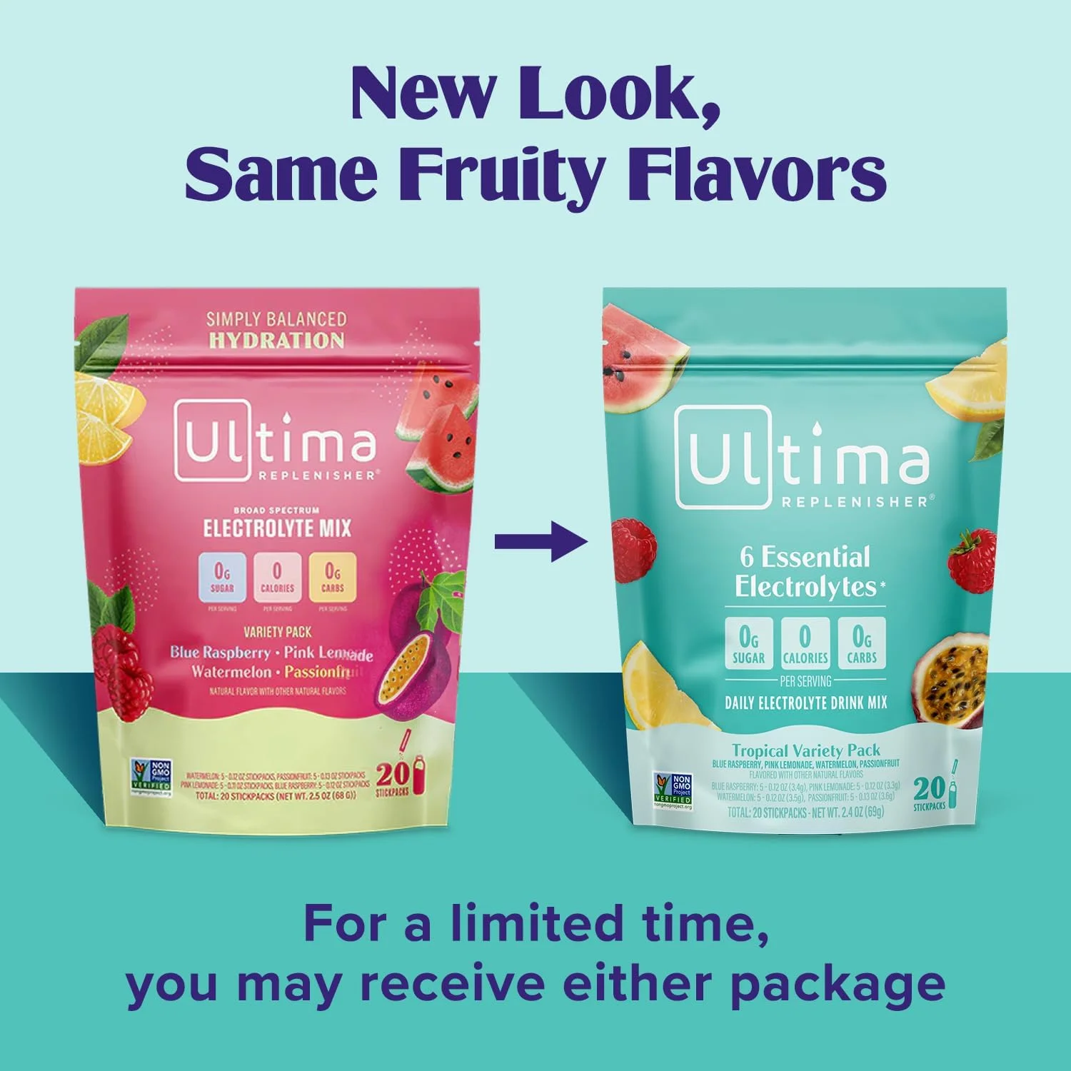 مخلوط پودر الکترولیت روزانه Ultima Replenisher - بدون شکر - طعم های استوایی، 20 بسته چوبی - بسته های هیدراتاسیون با 6 الکترولیت و مواد معدنی - مناسب برای کتو، غیر GMO مخلوط پودر الکترولیت روزانه Ultima Replenisher - بدون شکر - طعم های استوایی، 20 بسته چوبی - بسته های هیدراتاسیون با 6 الکترولیت و مواد معدنی - مناسب برای کتو، غیر GMO