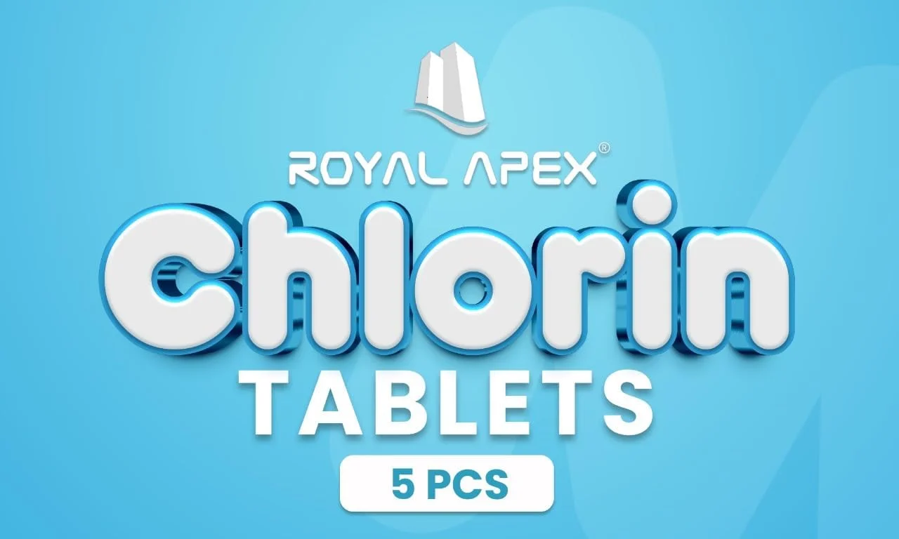 قرص کلر آهسته رهش رویال اپکس 1 کیلوگرمی، ضدعفونی کننده آب استخر و اسپا، از بین برنده باکتری و جلبک، دارای محافظت در برابر نور خورشید/UV، TCCA 3 اینچ 200 گرمی، ساخت اتحادیه اروپا (1 قوطی (5 قرص)) قرص کلر آهسته رهش رویال اپکس 1 کیلوگرمی، ضدعفونی کننده آب استخر و اسپا، از بین برنده باکتری و جلبک، دارای محافظت در برابر نور خورشید/UV، TCCA 3 اینچ 200 گرمی، ساخت اتحادیه اروپا (1 قوطی (5 قرص))