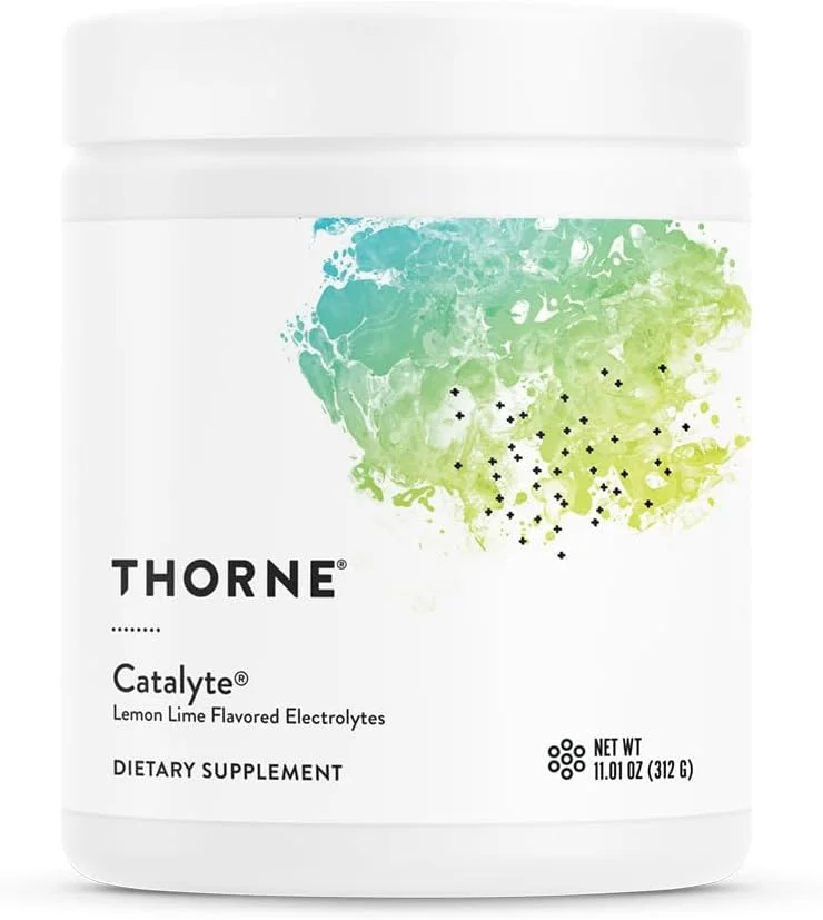 THORNE Catalyte - مکمل بازیابی الکترولیت و انرژی - بدون شیرین کننده های مصنوعی - دارای گواهینامه NSF برای ورزش - لیمو لایم - 312 گرم