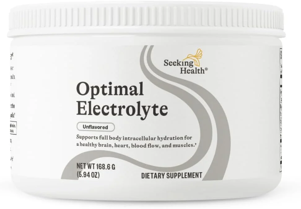 پودر الکترولیت بهینه Seeking Health، بدون طعم، پشتیبانی از انرژی و استقامت سالم، تقویت هیدراتاسیون و عضلات سالم، گیاهی و وگان (30 سروینگ)