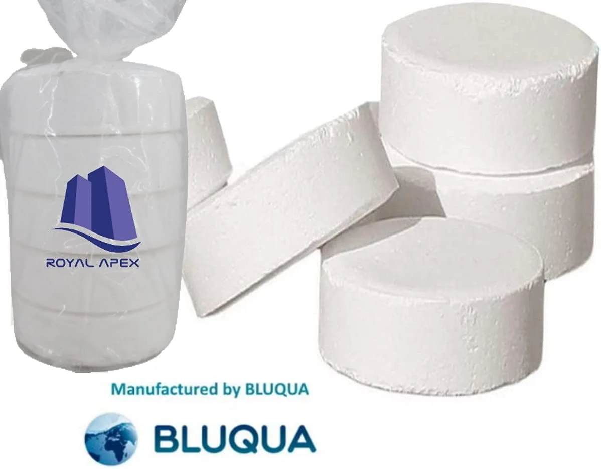 قرص کلر آهسته رهش رویال اپکس 1 کیلوگرمی، ضدعفونی کننده آب استخر و جکوزی، درمان باکتری و جلبک با محافظت در برابر نور خورشید/UV، TCCA 3 اینچ 200 گرمی 5 عدد، ساخت اتحادیه اروپا (بسته 3 عددی (15 قرص)) قرص کلر آهسته رهش رویال اپکس 1 کیلوگرمی، ضدعفونی کننده آب استخر و جکوزی، درمان باکتری و جلبک با محافظت در برابر نور خورشید/UV، TCCA 3 اینچ 200 گرمی 5 عدد، ساخت اتحادیه اروپا (بسته 3 عددی (15 قرص))