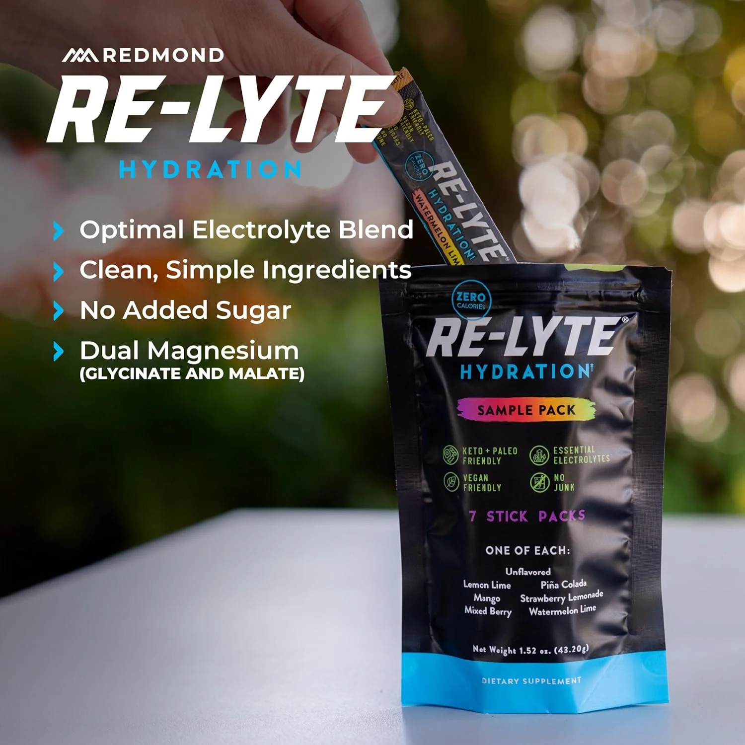 مخلوط نوشیدنی الکترولیتی آبرسان REDMOND Re-Lyte، طعم های مختلف (7 بسته استیک) مخلوط نوشیدنی الکترولیتی آبرسان REDMOND Re-Lyte، طعم های مختلف (7 بسته استیک)