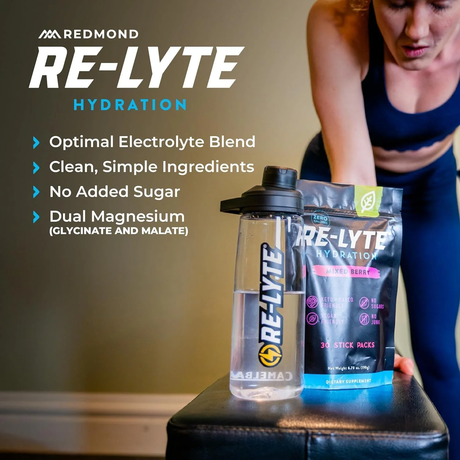 مخلوط نوشیدنی الکترولیتی رِدْموند Re-Lyte با طعم توت مخلوط/لیمو ترش (توت مخلوط (بسته 30 عددی)) مخلوط نوشیدنی الکترولیتی رِدْموند Re-Lyte با طعم توت مخلوط/لیمو ترش (توت مخلوط (بسته 30 عددی))