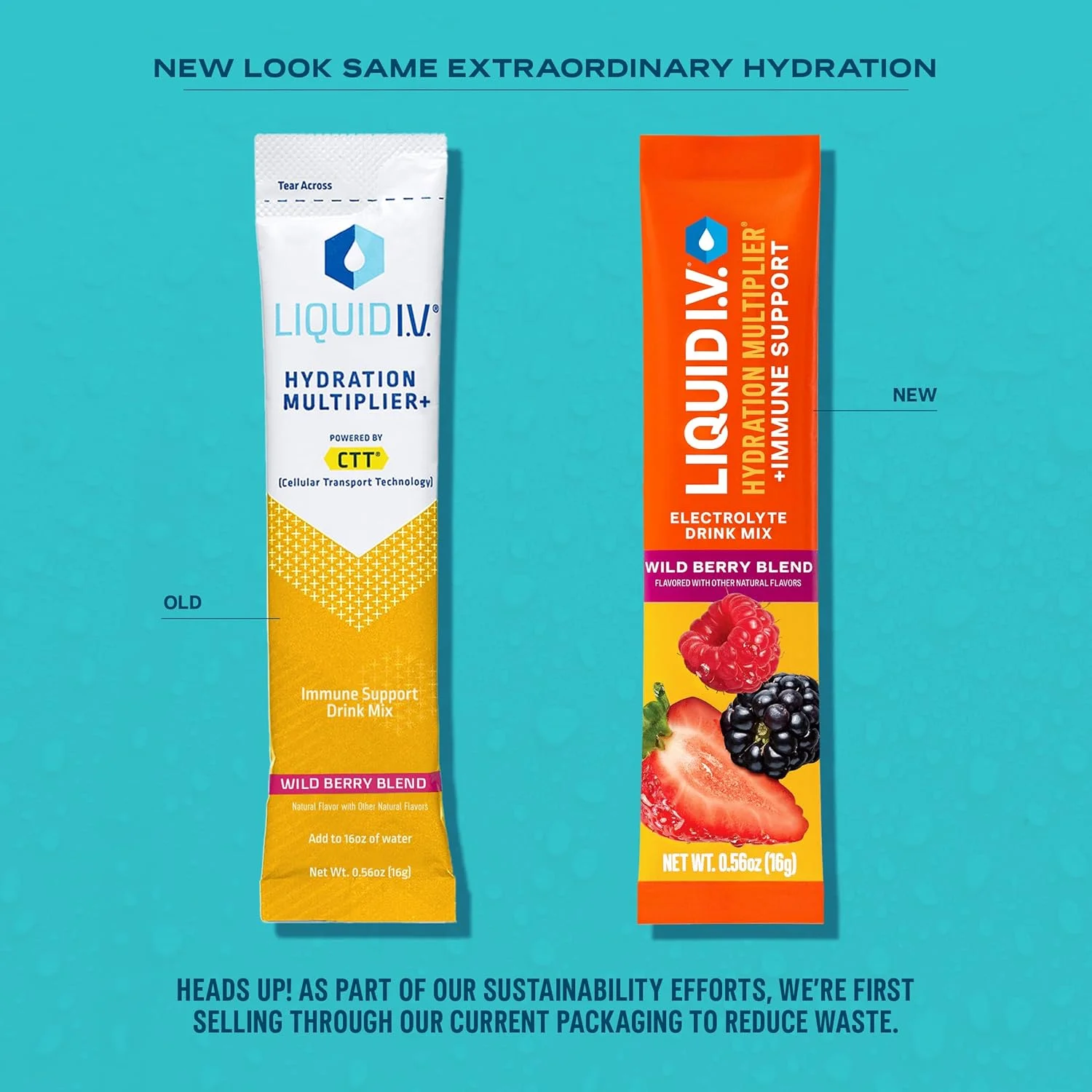 مخلوط پودر نوشیدنی الکترولیتی Liquid I.V.® Hydration Multiplier +Immune Support - طعم توت وحشی | 1 بسته (14 سروینگ) مخلوط پودر نوشیدنی الکترولیتی Liquid I.V.® Hydration Multiplier +Immune Support - طعم توت وحشی | 1 بسته (14 سروینگ)