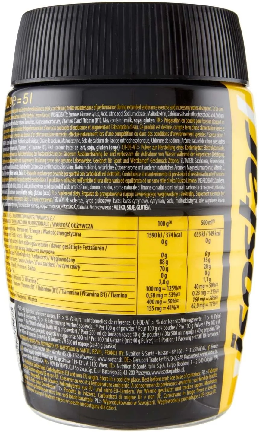 پودر نوشیدنی ایزوتونیک لیمو HYDRATE & PERFORM ایزوستاد با الکترولیت ها و کربوهیدرات های منتخب، ایده آل برای ورزش و تمرینات طولانی، 400 گرم پودر نوشیدنی ایزوتونیک لیمو HYDRATE & PERFORM ایزوستاد با الکترولیت ها و کربوهیدرات های منتخب، ایده آل برای ورزش و تمرینات طولانی، 400 گرم