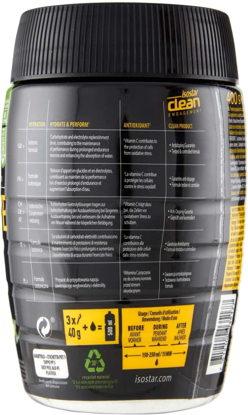 پودر نوشیدنی ایزوتونیک لیمو HYDRATE & PERFORM ایزوستاد با الکترولیت ها و کربوهیدرات های منتخب، ایده آل برای ورزش و تمرینات طولانی، 400 گرم پودر نوشیدنی ایزوتونیک لیمو HYDRATE & PERFORM ایزوستاد با الکترولیت ها و کربوهیدرات های منتخب، ایده آل برای ورزش و تمرینات طولانی، 400 گرم