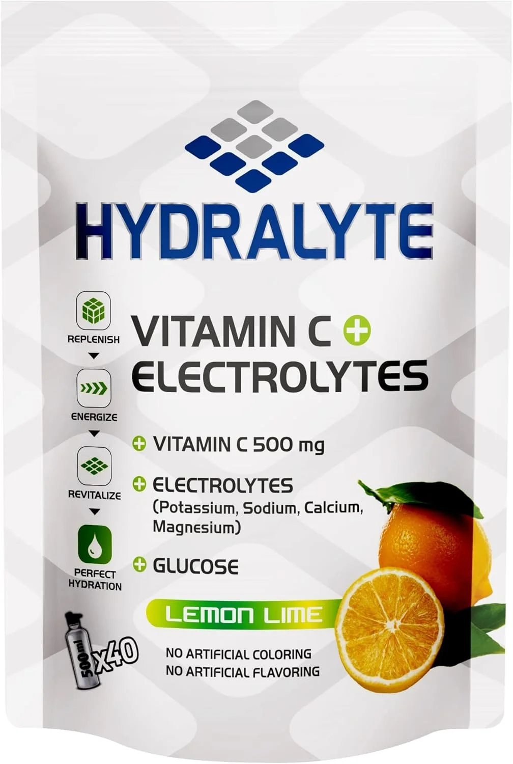 پودر مخلوط نوشیدنی ورزشی هیدراته الکترولیت + ویتامین C هیدرولیت، 800 گرم