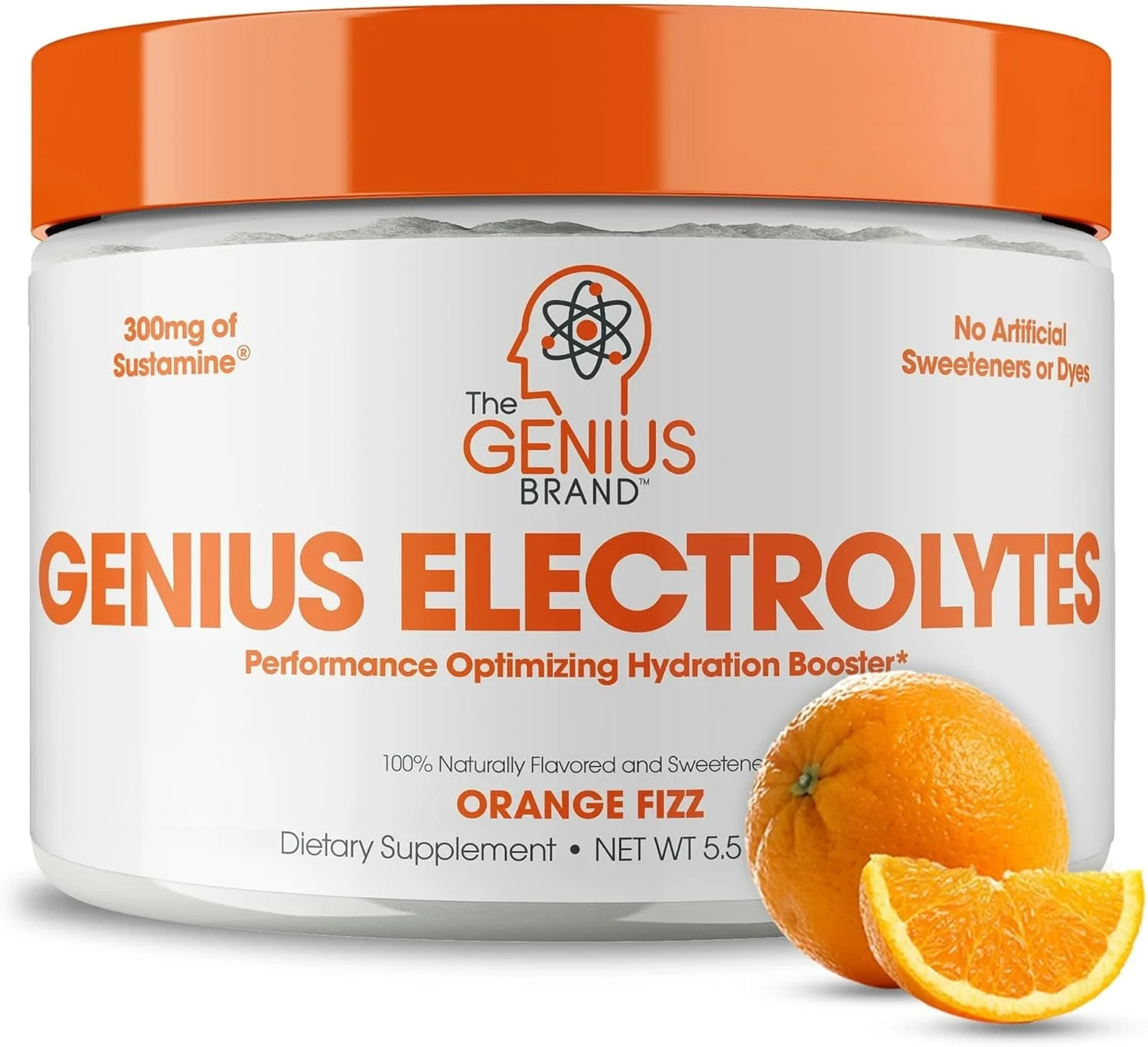 پودر مخلوط نوشیدنی الکترولیت Genius، طعم پرتقال، 30 سروینگ - تقویت کننده طبیعی هیدراتاسیون و مکمل استقامت با پتاسیم، منیزیم و روی - بدون شکر و بدون شیرین کننده یا رنگ مصنوعی پودر مخلوط نوشیدنی الکترولیت Genius، طعم پرتقال، 30 سروینگ - تقویت کننده طبیعی هیدراتاسیون و مکمل استقامت با پتاسیم، منیزیم و روی - بدون شکر و بدون شیرین کننده یا رنگ مصنوعی