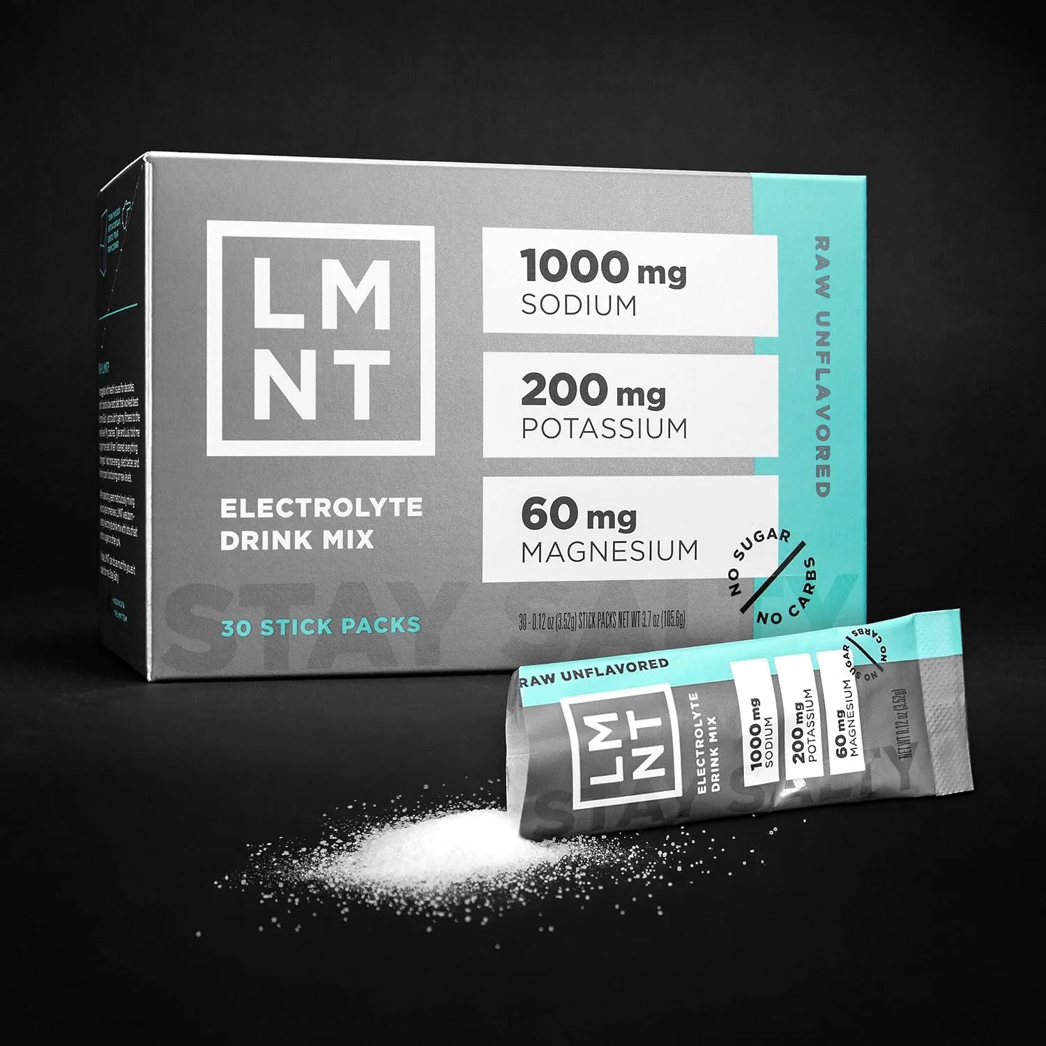 پودر الکترولیت کتو LMNT | پودر آبرسان پالئو | بدون شکر، بدون مواد مصنوعی | بدون طعم | بسته 30 عددی پودر الکترولیت کتو LMNT | پودر آبرسان پالئو | بدون شکر، بدون مواد مصنوعی | بدون طعم | بسته 30 عددی