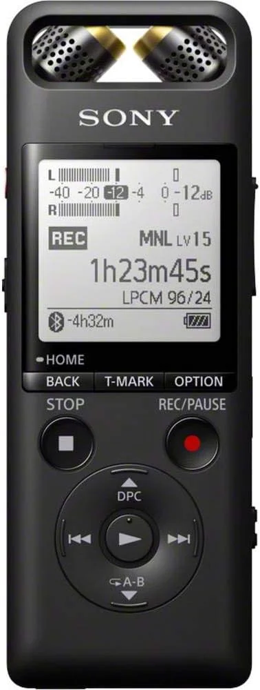 ضبط کننده PCM سونی 16 گیگابایتی با میکروفون قابل تنظیم 3 طرفه، PCM-A10