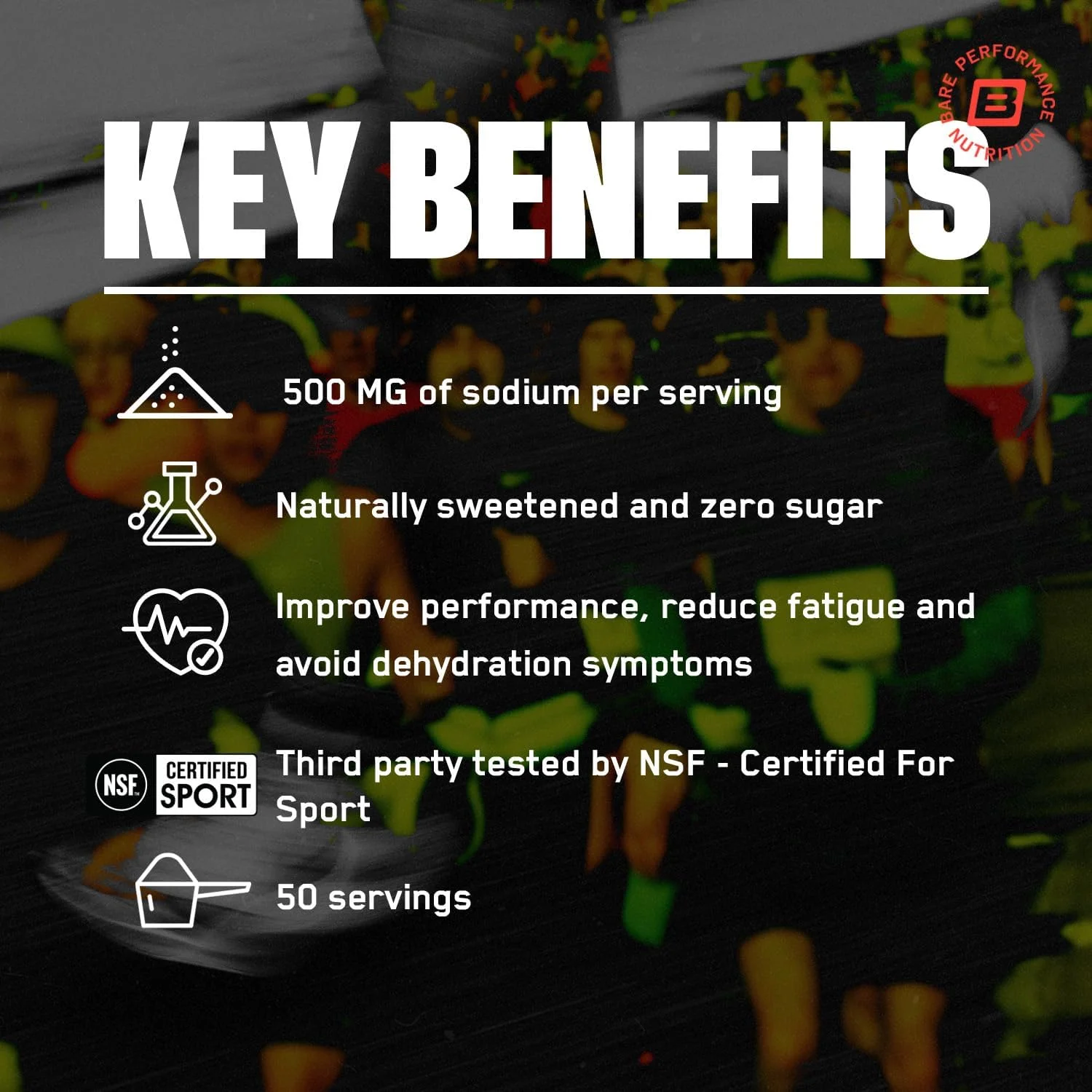 نوشیدنی الکترولیت BARE PERFORMANCE NUTRITION | پودر الکترولیت بدون شکر | 500 میلی گرم سدیم در هر وعده | شیرین شده طبیعی نوشیدنی الکترولیت BARE PERFORMANCE NUTRITION | پودر الکترولیت بدون شکر | 500 میلی گرم سدیم در هر وعده | شیرین شده طبیعی