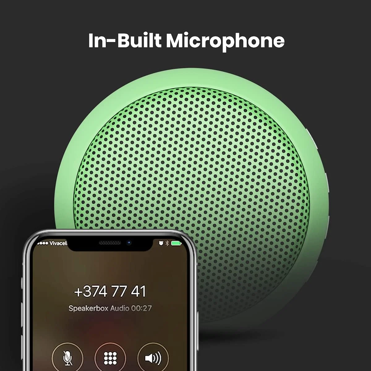 اسپیکر بلوتوثی قابل حمل 10 واتی Portronics SoundDrum 1 TWS با بیس قدرتمند، FM داخلی و کابل شارژ Type C (سبز) اسپیکر بلوتوثی قابل حمل 10 واتی Portronics SoundDrum 1 TWS با بیس قدرتمند، FM داخلی و کابل شارژ Type C (سبز)
