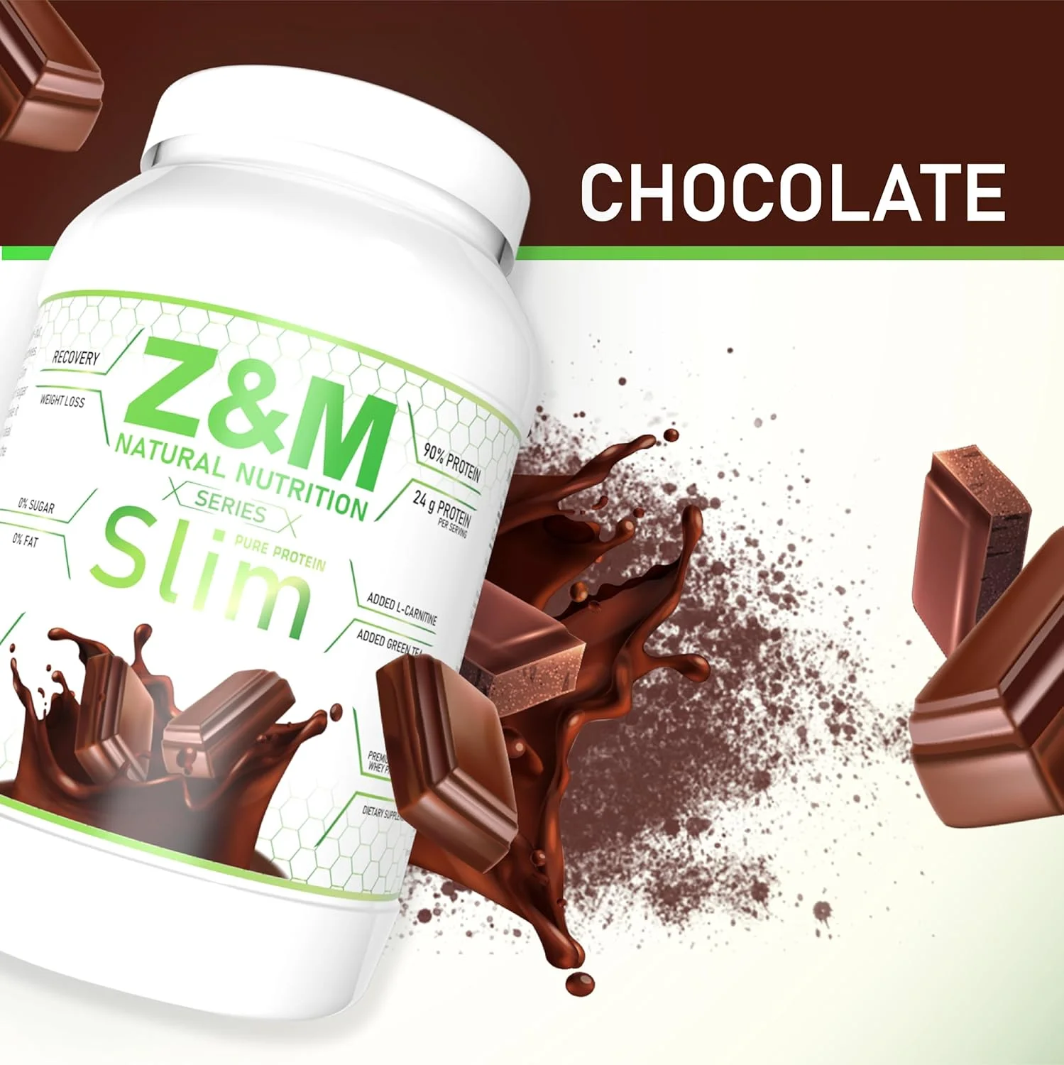 پروتئین اسلیم Z&M (2 پوند، شکلاتی) پروتئین اسلیم Z&M (2 پوند، شکلاتی)
