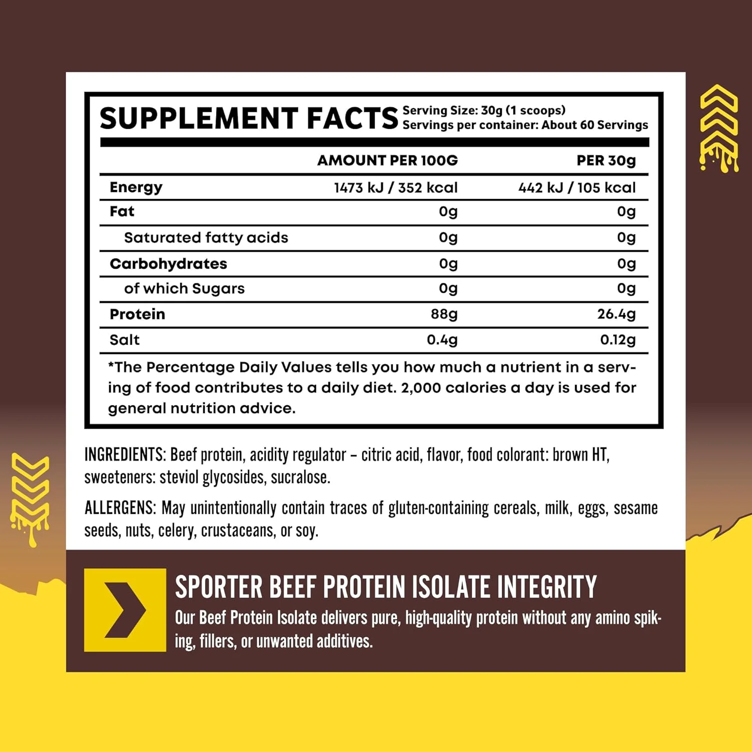 پروتئین ایزوله گوشت گاو Sporter - پروتئین بالا، کربوهیدرات کم - جایگزین پروتئین وی و وگان - برای رشد و ریکاوری عضلات (1.8 کیلوگرم - 60 سروینگ، کولا) پروتئین ایزوله گوشت گاو Sporter - پروتئین بالا، کربوهیدرات کم - جایگزین پروتئین وی و وگان - برای رشد و ریکاوری عضلات (1.8 کیلوگرم - 60 سروینگ، کولا)