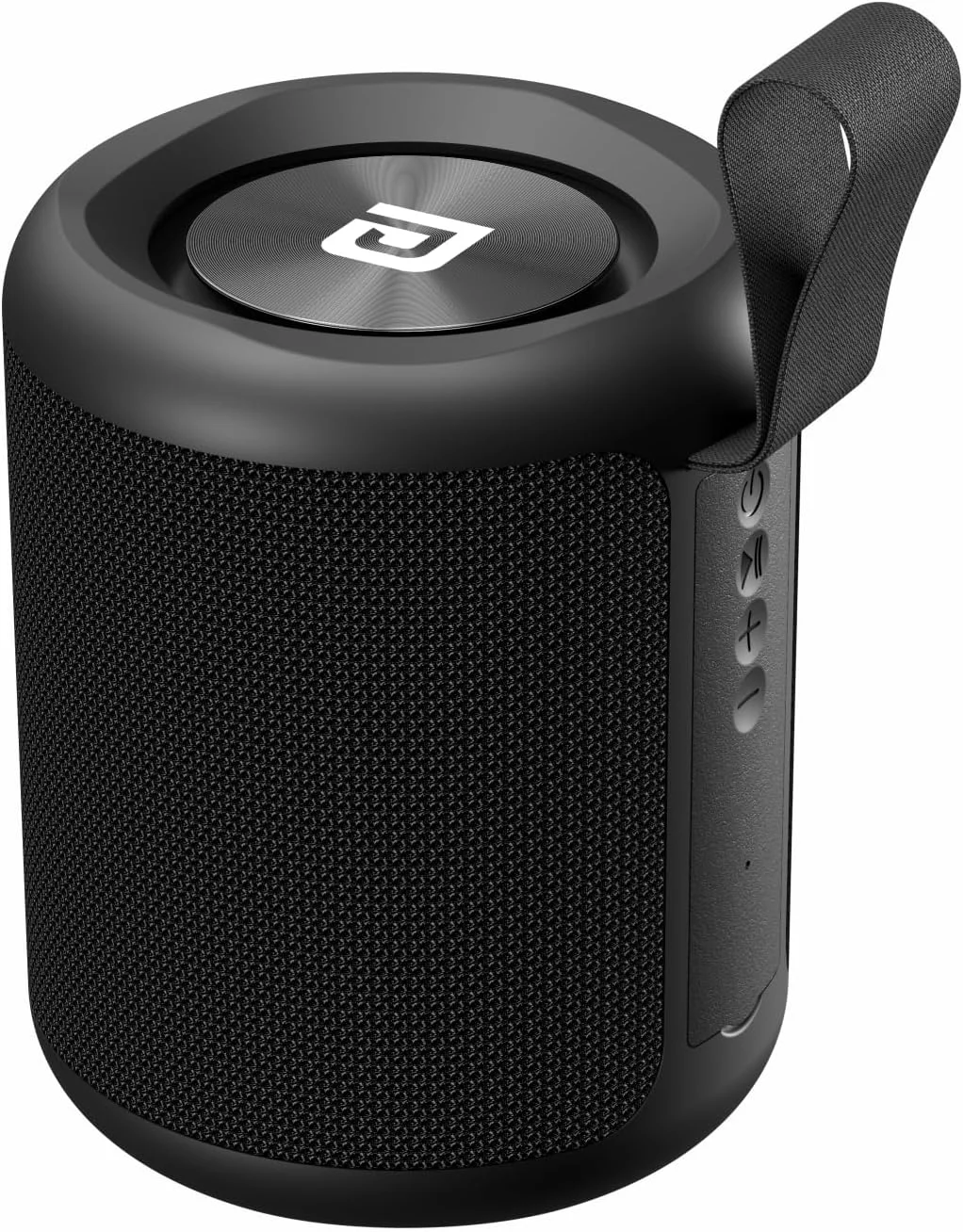 اسپیکر بلوتوثی قابل حمل 20 واتی پورتronics SoundDrum P با 6-7 ساعت زمان پخش، تماس هندزفری، درگاه USB، درگاه Aux-in، شارژ Type C (مشکی)