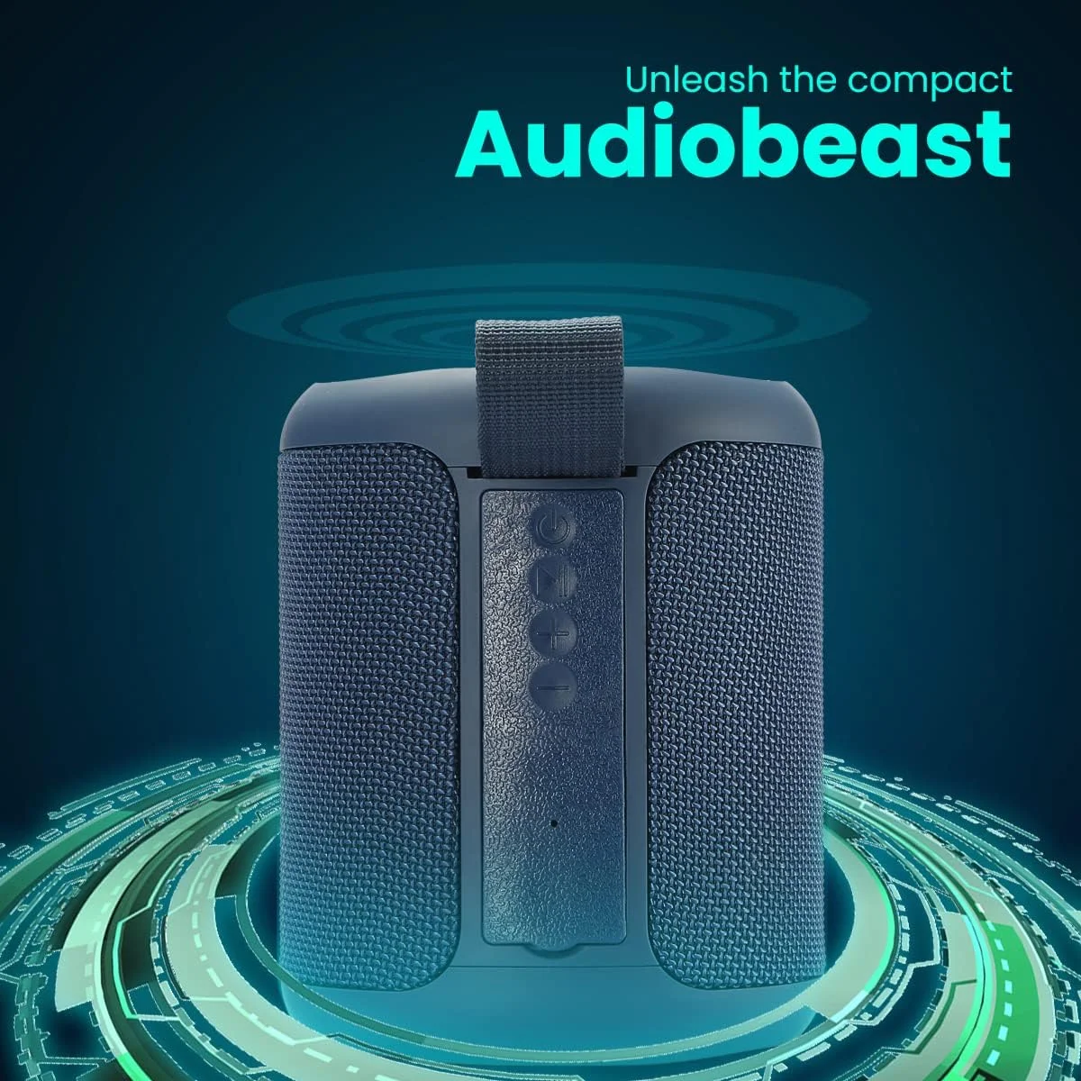 اسپیکر بلوتوثی قابل حمل 20 واتی پورتronics SoundDrum P با 6-7 ساعت زمان پخش، تماس هندزفری، درگاه USB، درگاه Aux-in، شارژ Type C (آبی) اسپیکر بلوتوثی قابل حمل 20 واتی پورتronics SoundDrum P با 6-7 ساعت زمان پخش، تماس هندزفری، درگاه USB، درگاه Aux-in، شارژ Type C (آبی)
