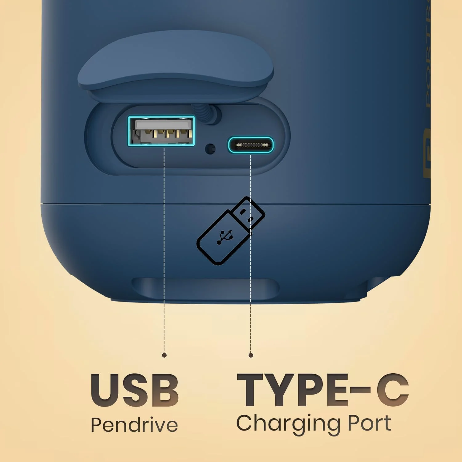 اسپیکر بلوتوثی قابل حمل 10 واتی Portronics SoundDrum 1 TWS با بیس قدرتمند و کابل شارژ Type C (آبی) اسپیکر بلوتوثی قابل حمل 10 واتی Portronics SoundDrum 1 TWS با بیس قدرتمند و کابل شارژ Type C (آبی)